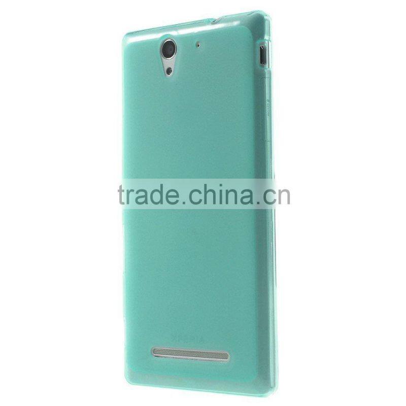 Keno Outer Glossy Inner Matte TPU Gel Cover Case for Sony Xperia C3