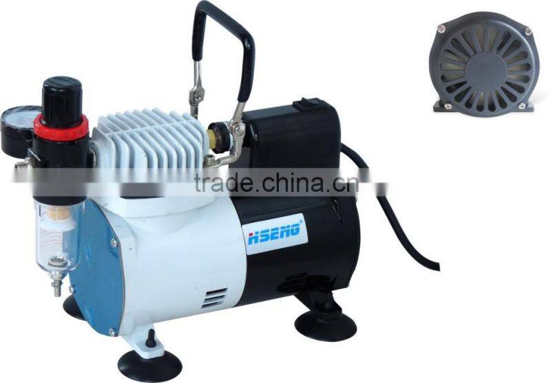 HSENG AF18-2 airbrush makeup compressor portable spray air compressor kit
