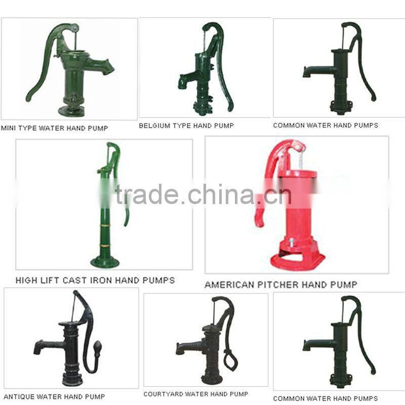 Cast Iron Antique Hand Water Pump for Deep Water Well