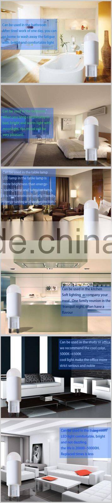 Top 10 Hot Sale LED Bulb Lamp G9 Plastic CE RoHS Housing 3W