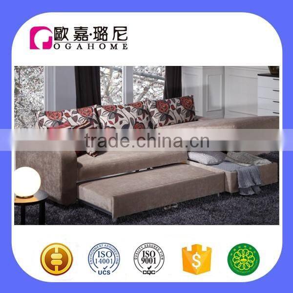 S1989 storage foldable sofa bedroom space saving furniture