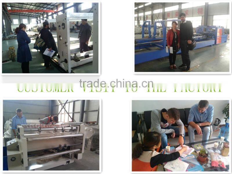 3 layer paperboard folding gluing machine / rotogravure printing machinery