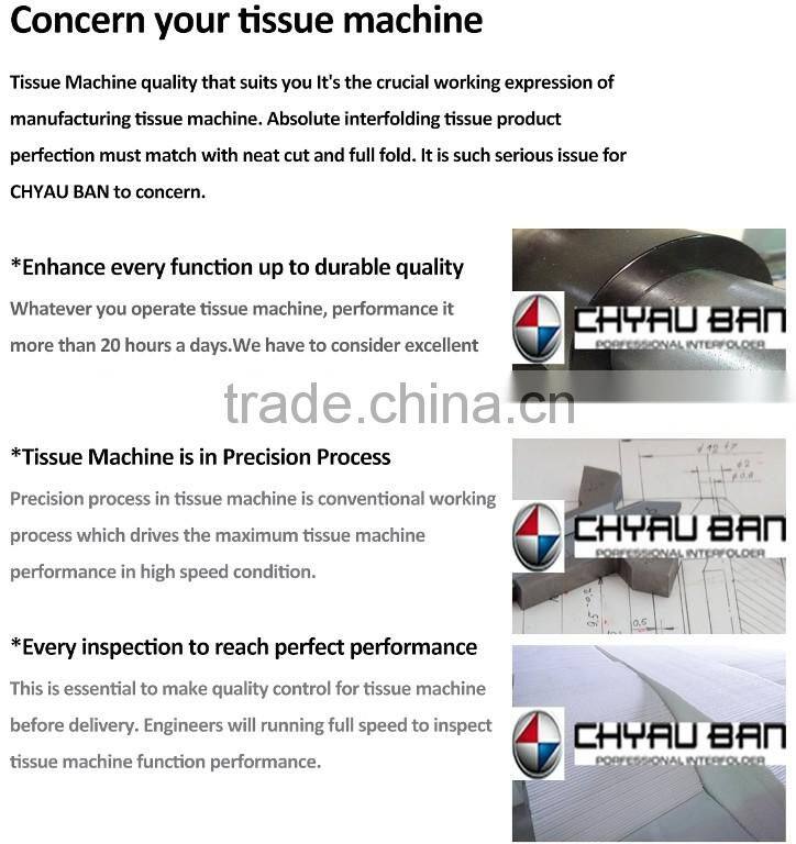 High Speed Z Folding Embossing Hand Paper Towel Machinery