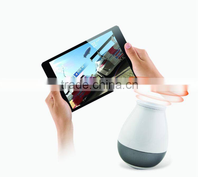 fresh lemon style NFC speakers green pattern wireless speakers phone sound