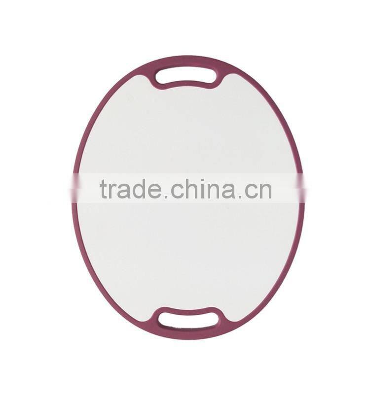 2016 hot selling printing oblong cutting board plastic