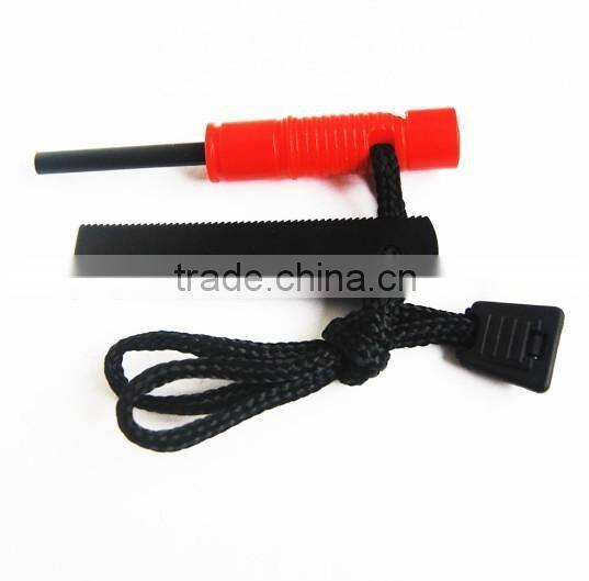 Outdoor Flint Steel Emergency Survival Fire starter Black