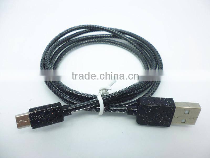 Crystal perfume micro cable for smartphone