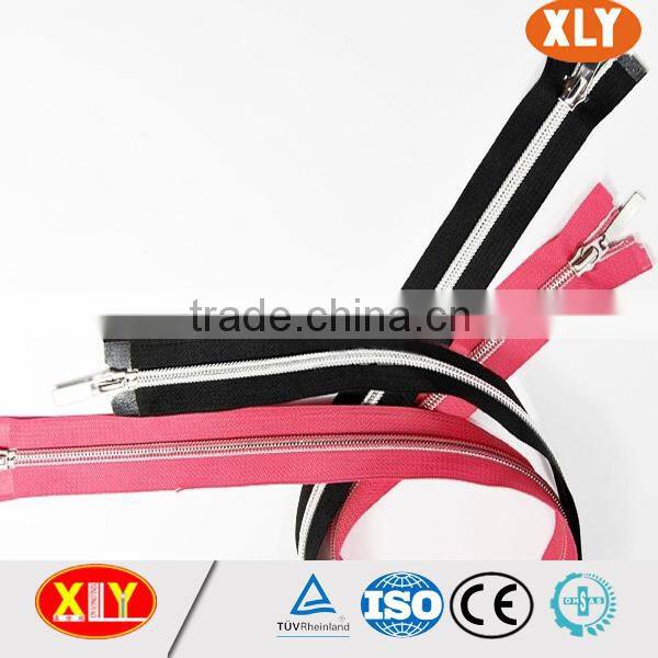 xly professional manufactuing of colorful printed zipper , nylon zipper