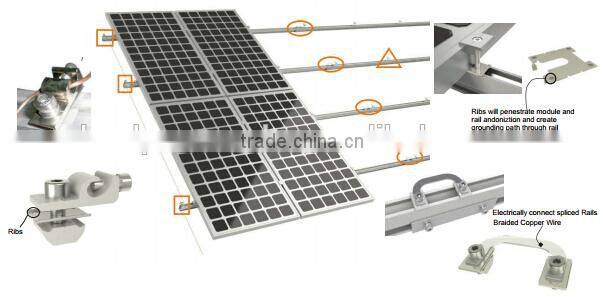 HOT SELL Tile Roof Solar Mounting Solar Panel Mounting Systems