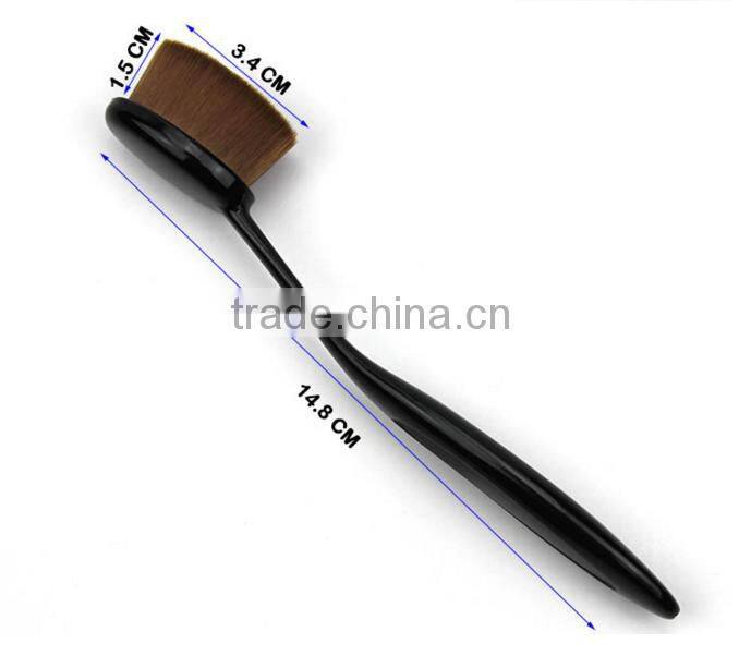 Pro Oval Brush Makeup Cosmetic Foundation Liquid Cream Powder Blush Pigment Tool