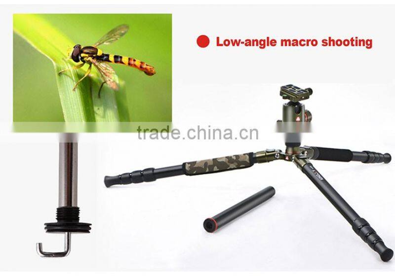 Kingjoy 2016 hot sell new products,carbon fiber monopod tripod for camera K2208+QH20