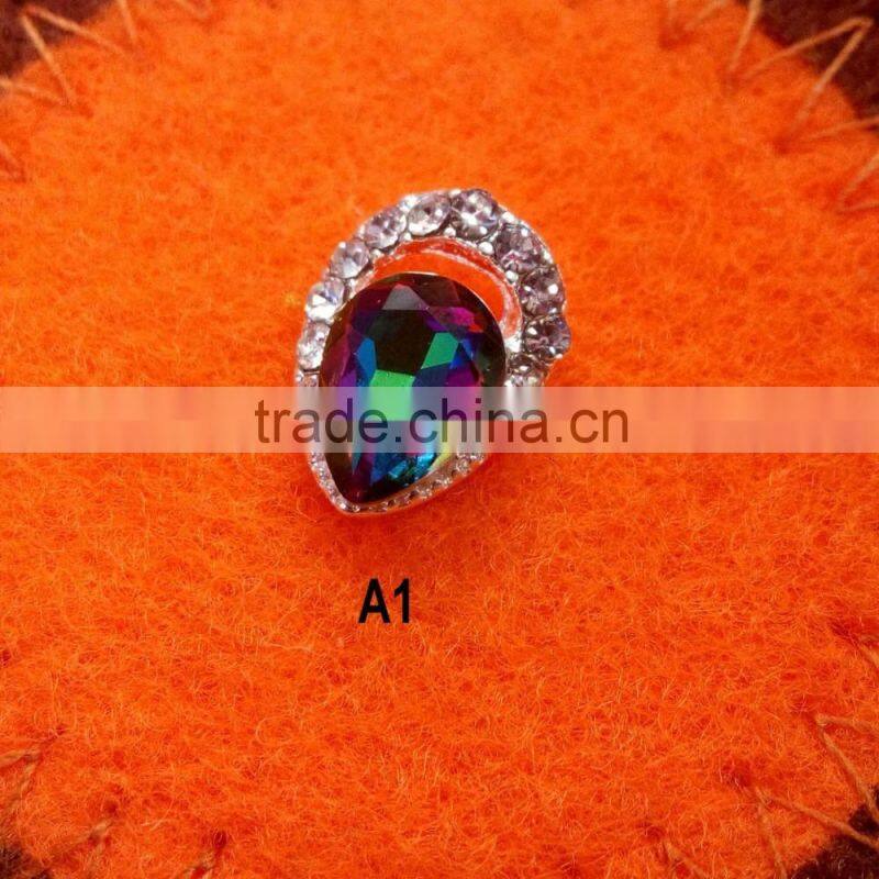 2016 New & Fashion Colorful Nail Art Alloy Rhinestone Decoration New Nail Crystal