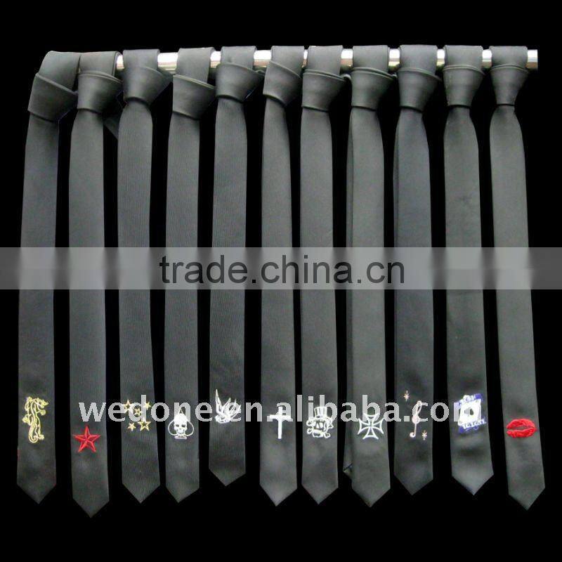 Popular unicolor tie colorful skinny tie