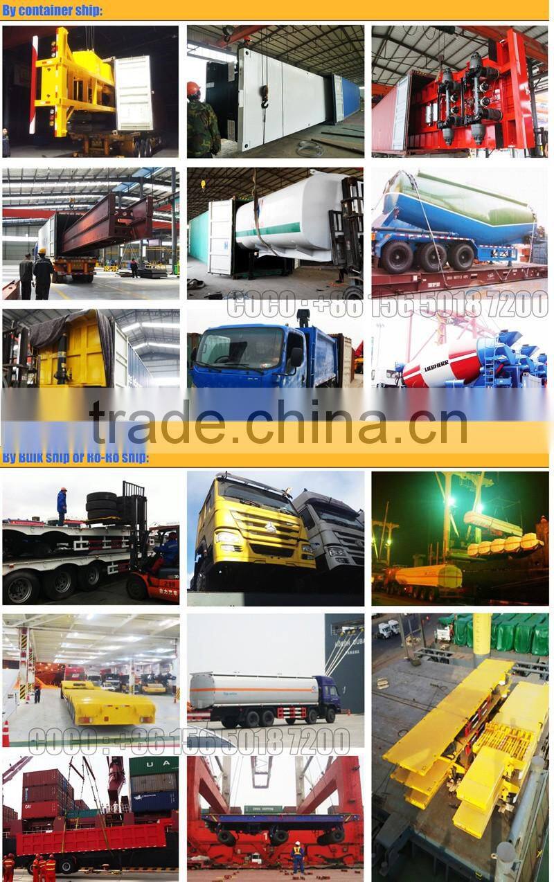 Good quailty 3 axles bifold van/box semi truck trailer step wise optional with spare tires and mudguards