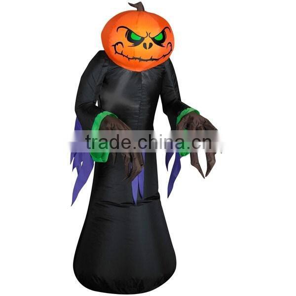 Airblown Halloween Inflatable Big Head Monster, 12' Tall x 7.5' Wide