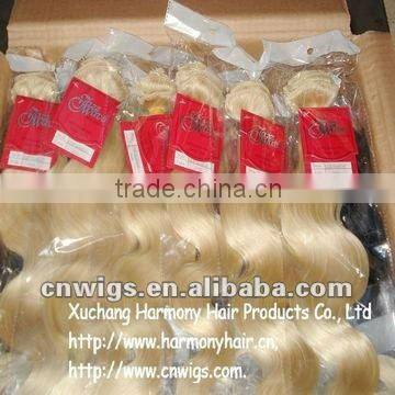Quality black 100 human hair extensions with 20" #1 and #1B on stock