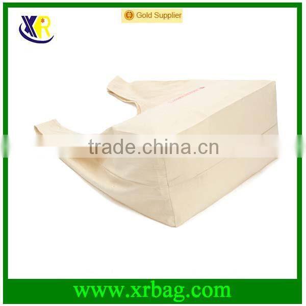 Custom large cotton foldable tote shopping bag