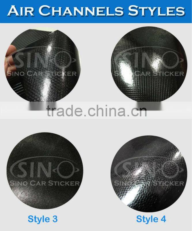 Glossy Grey 4D Carbon Fiber Vinyl Car Stickeres1.52x30M