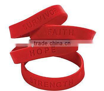 A variety of design100% safe popular silicone wrist strap for sale customized imprinted Silicone Bangle for Party Promotion!!!