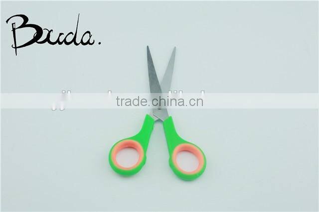 Good quality colourful soft handle office scissors/student scissors BD-S1618