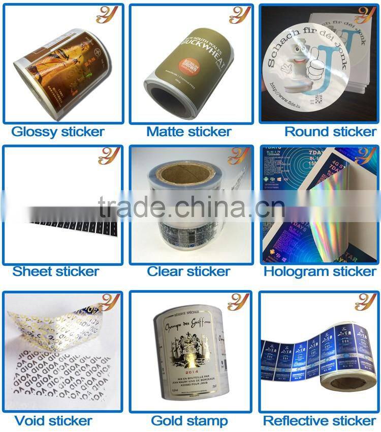 Paper Adhesive Blank Sticker Label, Roll Packaged Blank Self-adhesive Label without Lamination