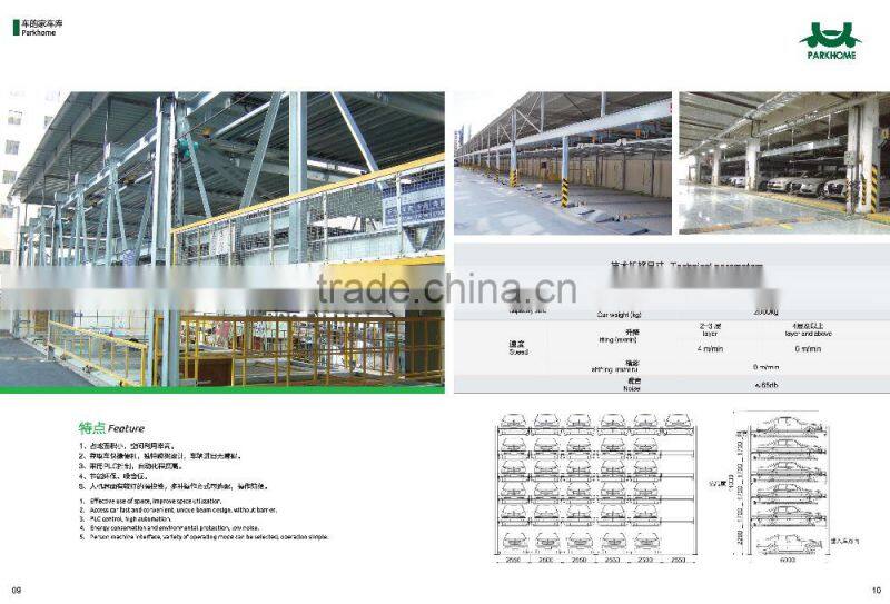 hydraulic horizontal-vertical PSH Parking Lift system