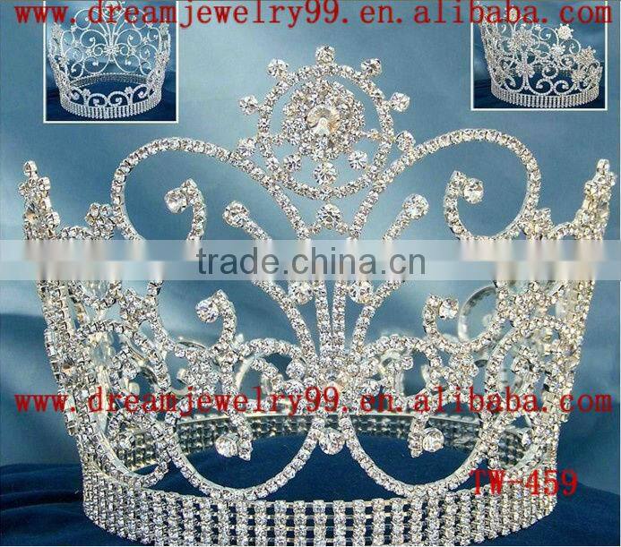 wholesale rhinestone flower pageant crown