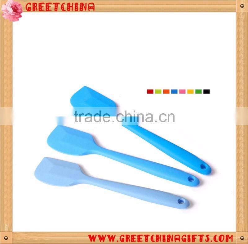 Custom LOGO Cook Tool Unibody Kitchen Mixing Brush Color Silicone Spatulas