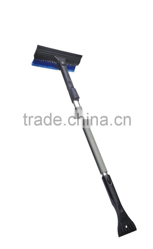 3 in 1 Snow Shovel with Extendabel Handle Car Cleaning Tool Ice Scraper with Long Handle