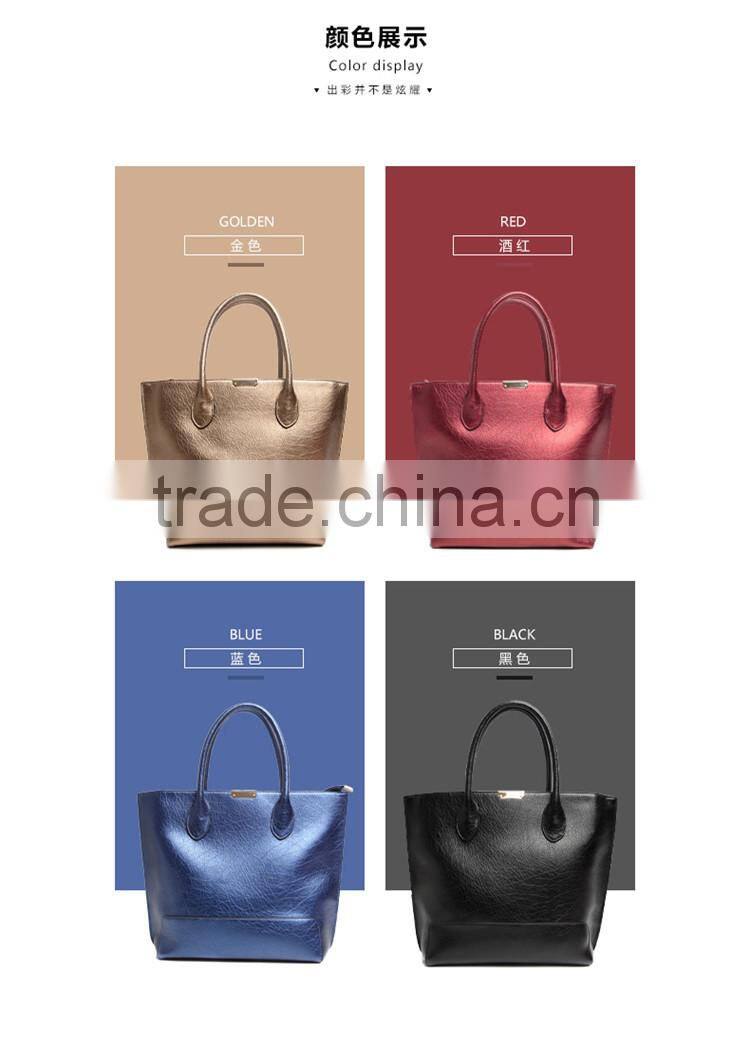 2015 Wholesale ladies fashion casual big bag portable big brand woman handbag
