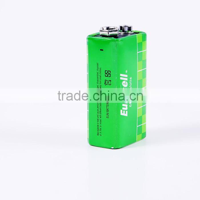Heavy duty 6F22 9v battery 006P