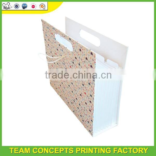 Expanding folder printing