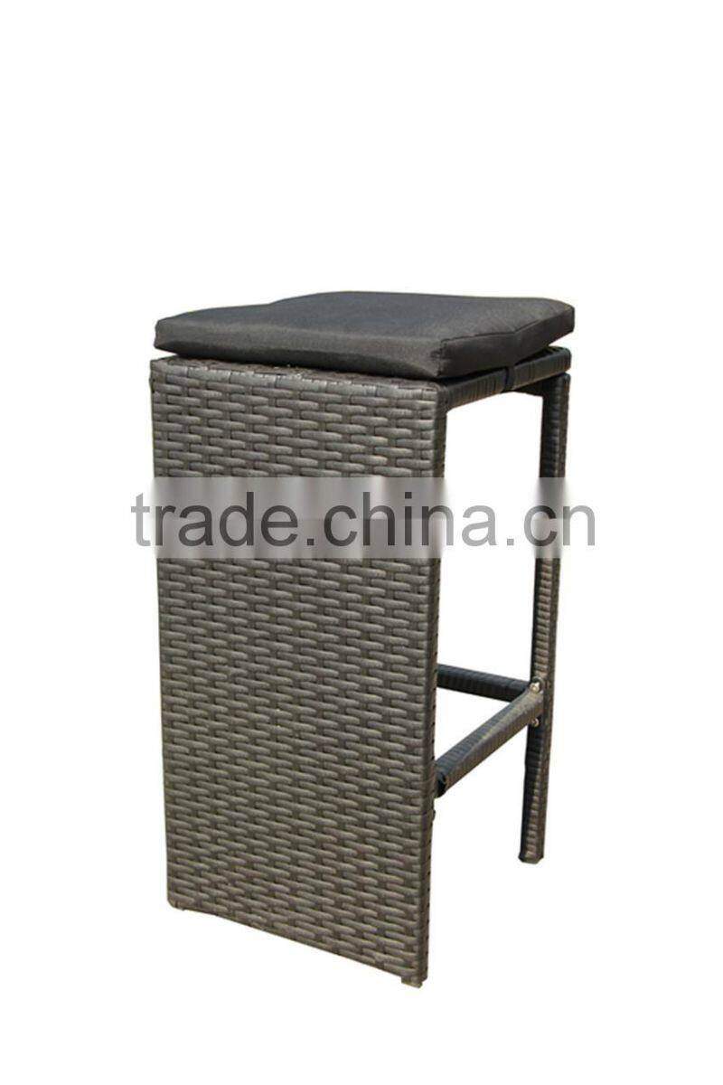 2015 ALUMINIUM RATTAN BAR SET HIGH CHAIR