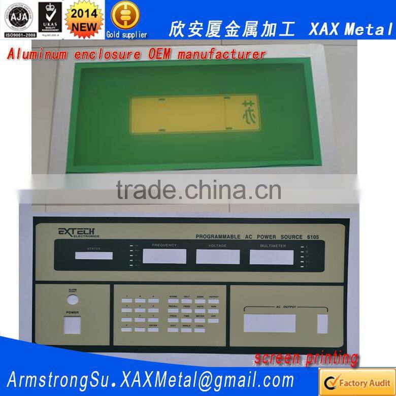 XAX14Alu OEM ODM customized laser cut bend weld sheet aluminum electric cabinet outer
