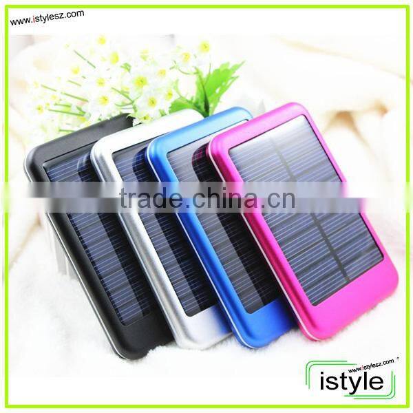 20000mAh solar panel power bank with panel