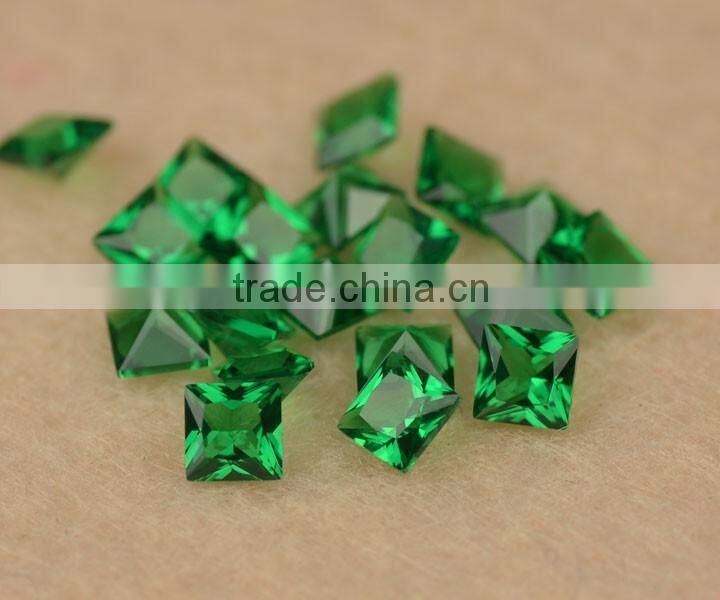 buyers wholesale price per carat square heat resistant nano emerald