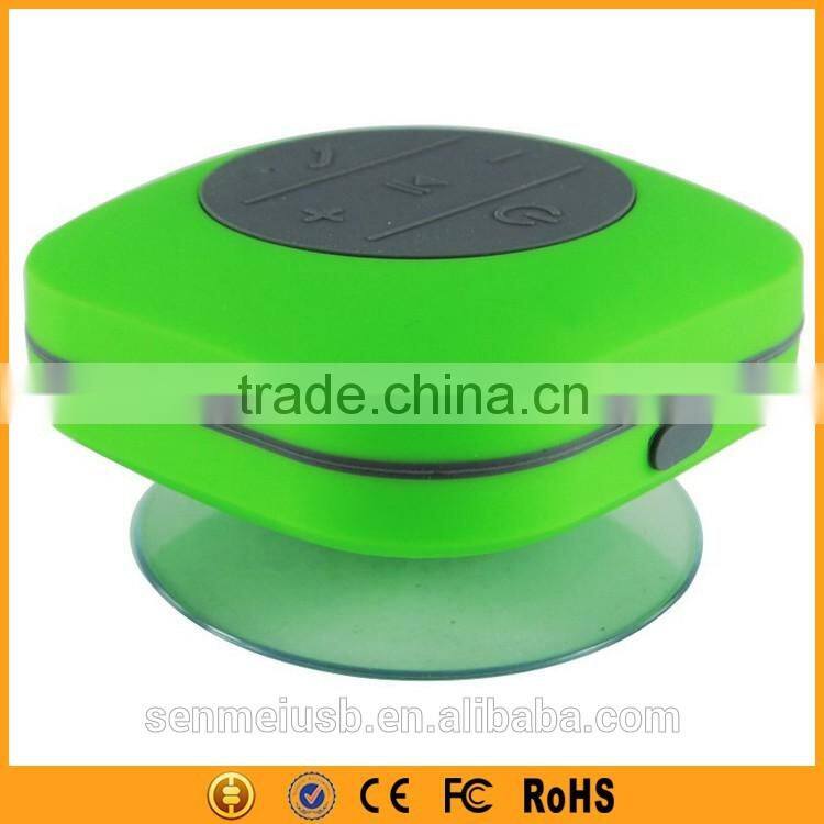 Best Selling Sucker Wireless Waterproof Bluetooth Speaker For Bathroom