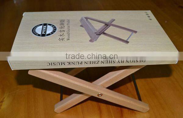 Foldable High-end Solid Wood Guitar Pedal /Foot Resting Bench Guitar Accessories
