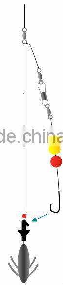 surfcasting rig pulley bullet float rig two trace long reach