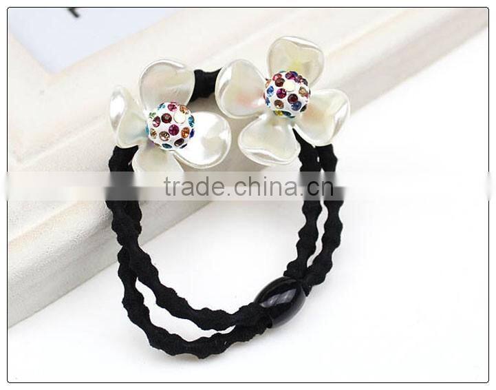 Flower Hair Tie Elastic Hair Bands,elastic band hair extensions