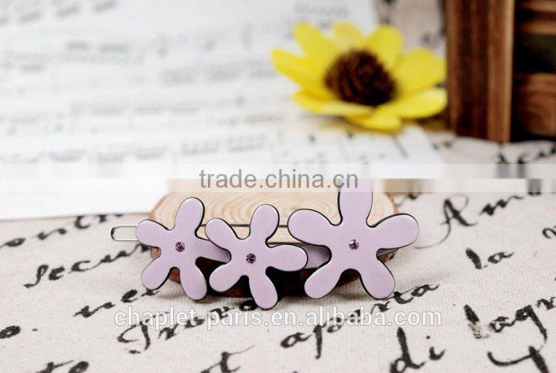 chaplet rhinestone flowers hairpin for girls