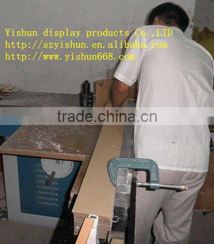 Acrylic rotating desktop magazine rack