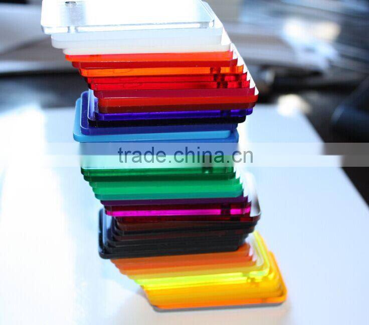 clear and color acrylic board