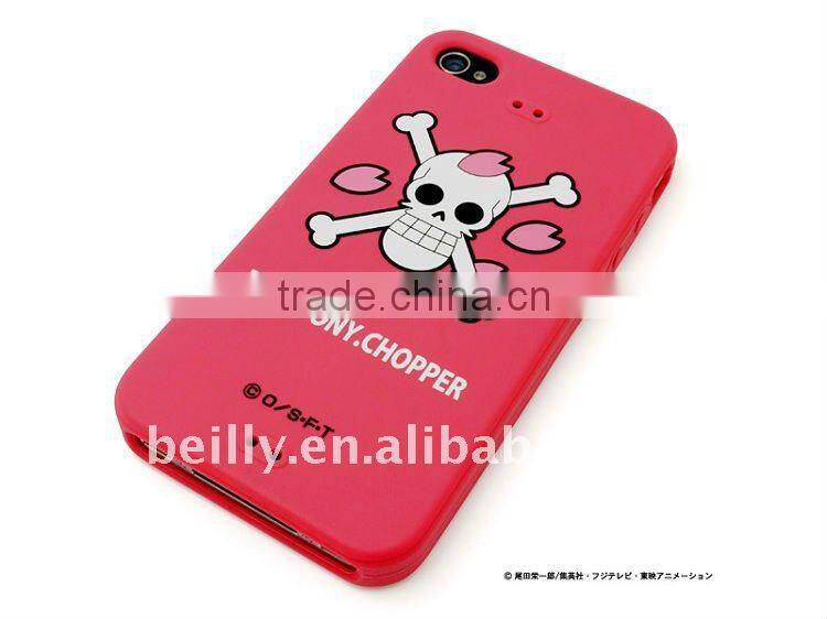 Cool Skull and bone Cartoon Design Silicone cell phone cases factory