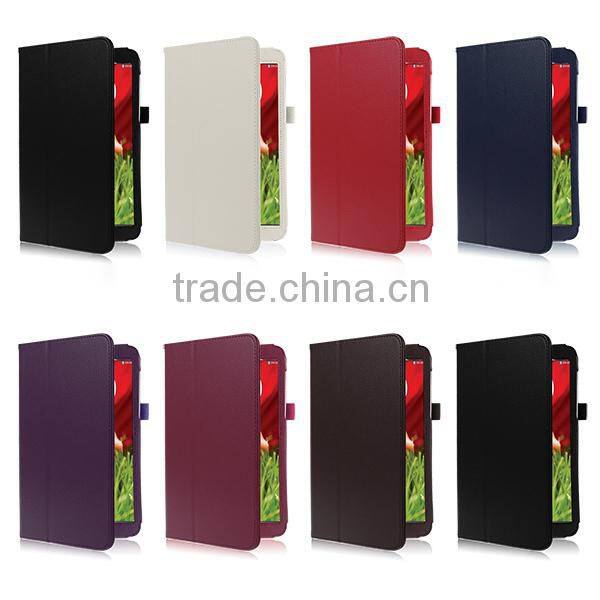 Folio Magnetic Flip Stand Leather Case For LG G Pad 8.3" V500