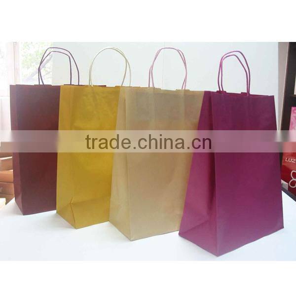 hand bag printing brown paper bag