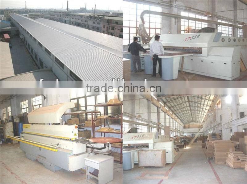 high end leather top court desk for 3 people FOH-Y05B