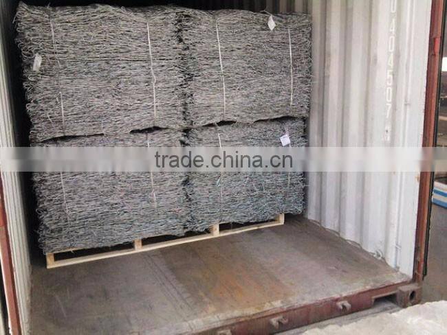 zinc95% Al5% coated Galfan wire gabion box made of hexagonal wire mesh for rockfall netting