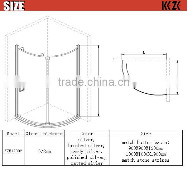 folding door bath corner round shower room enclosures