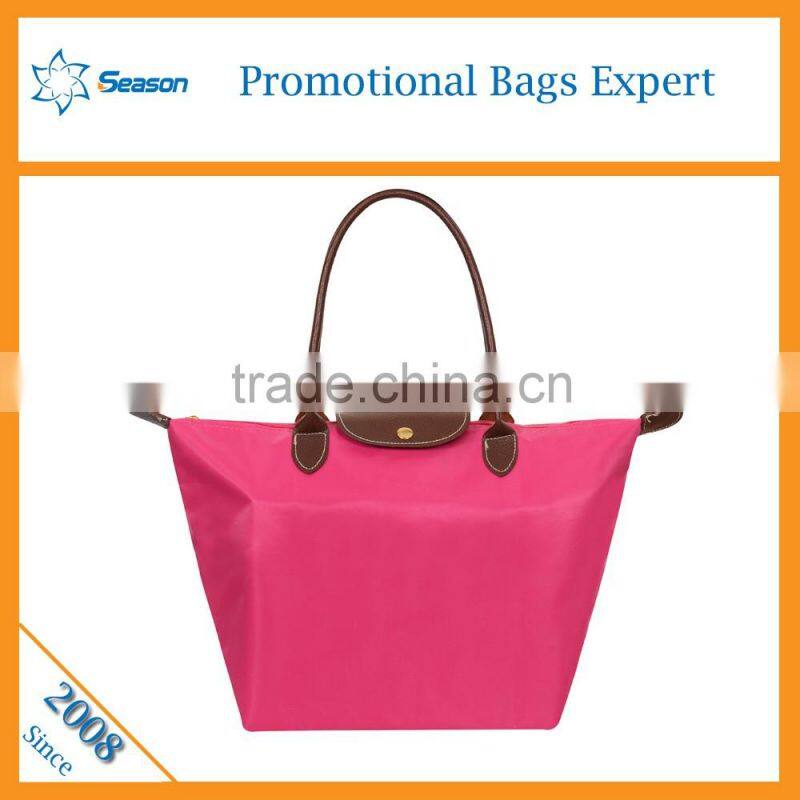 Wholesale reusable shopping bags nylon foldable shopping bag